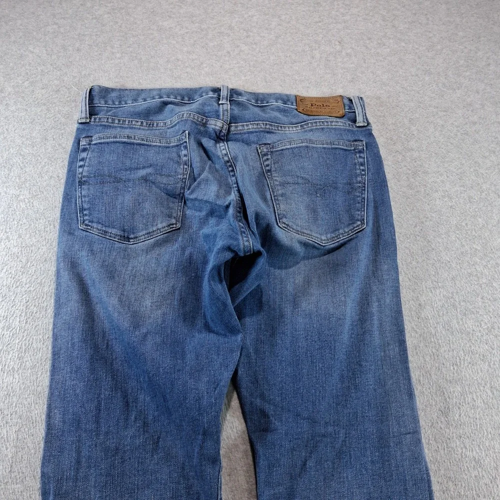 Polo Ralph Lauren Bootcut Jeans Mens 32x32 Blue Mid Wash Stretch Denim